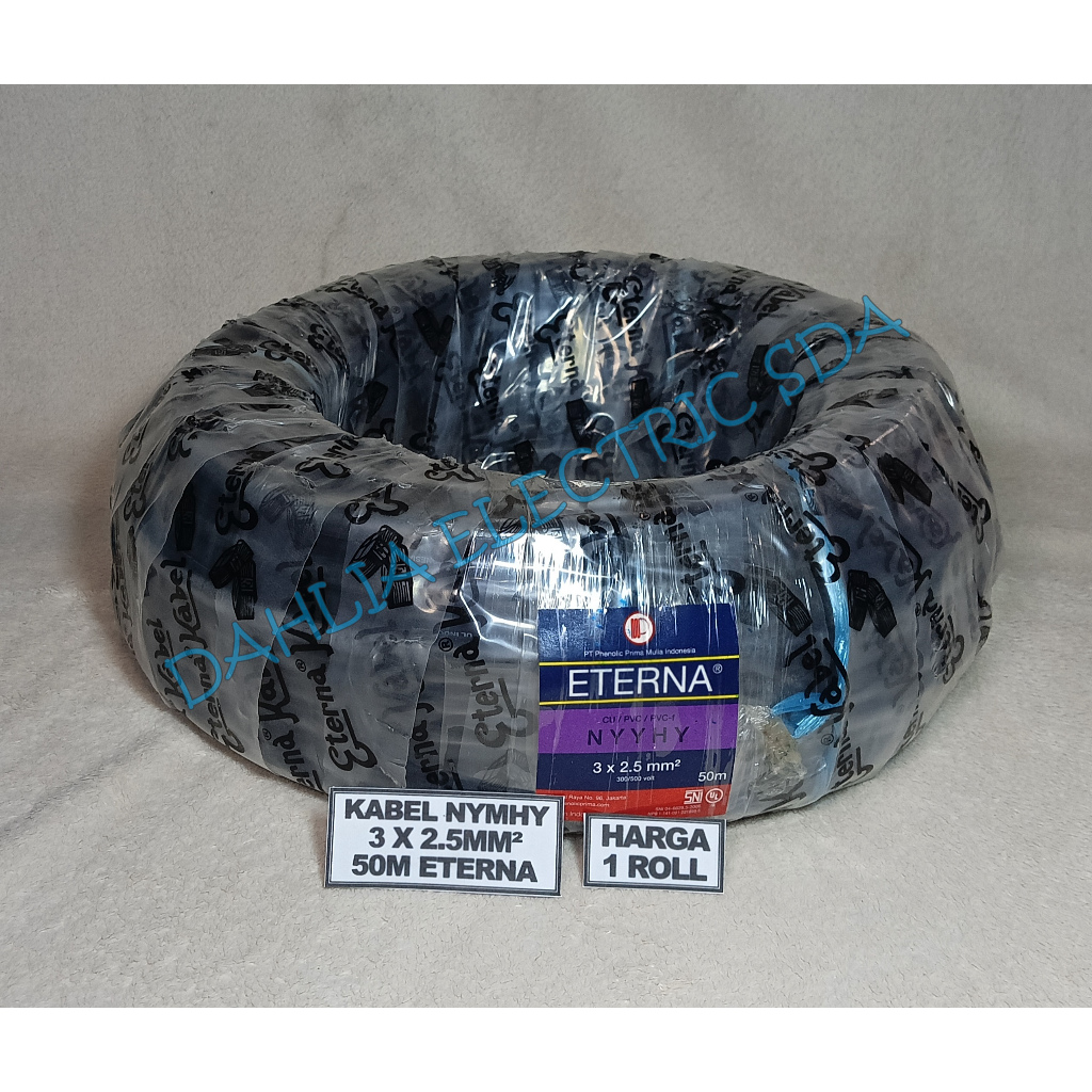 KABEL NYMHY / NYYHY (SERABUT) 3 X 2.5 ETERNA 1 ROLL (50M)
