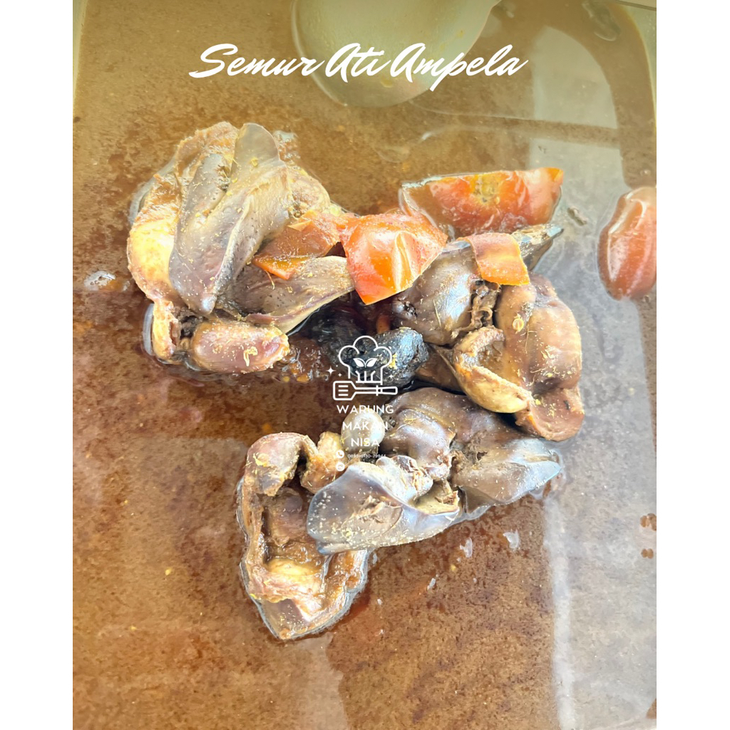 

Semur Ati Ampela seporsi isi 5 /masakan sehat praktis siap makan