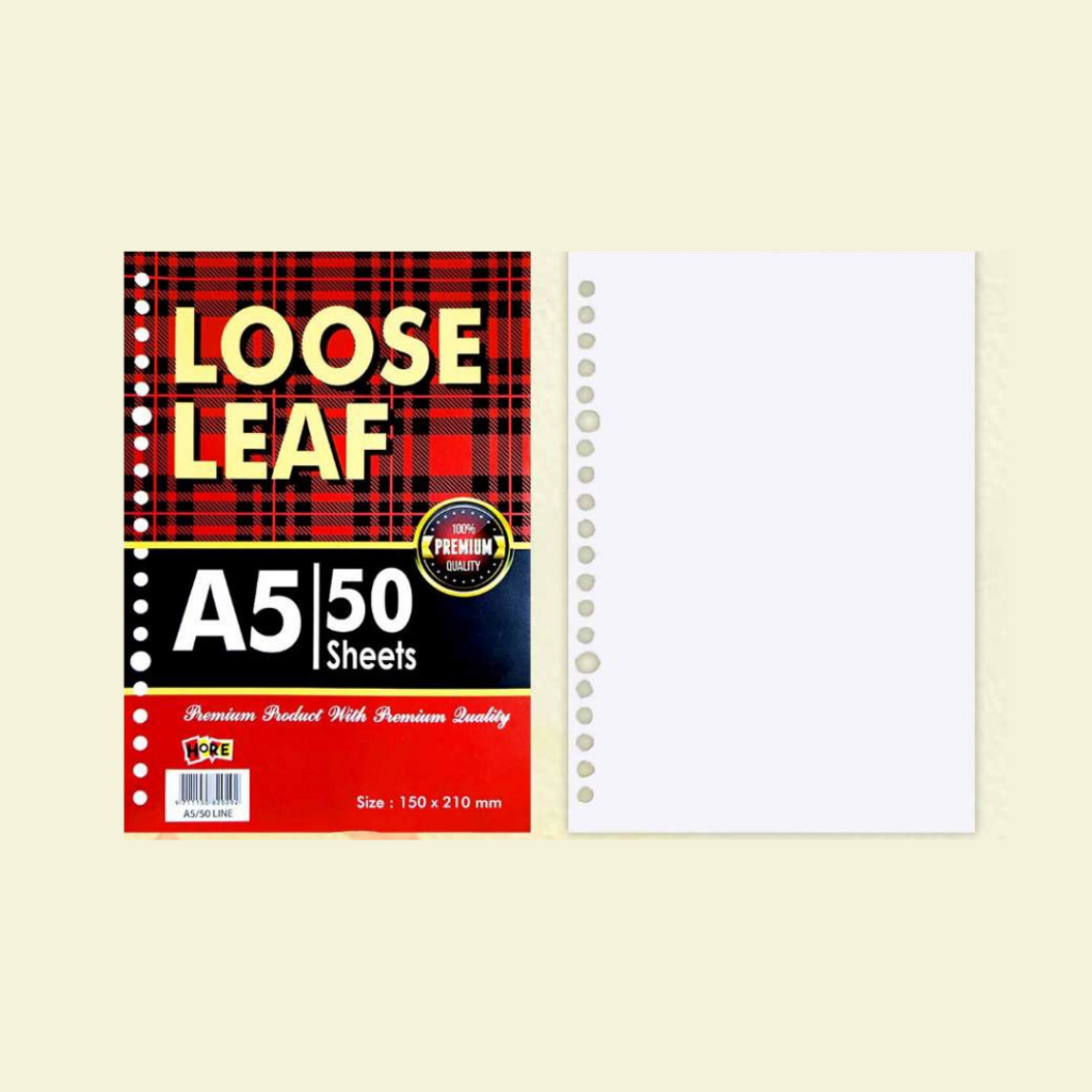 

LOOSE LEAF A5-100 HORE KOTAK - POLOS