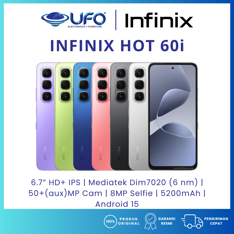 HP INFINIX Hot 60i RAM8/256GB BARU - GARANSI RESMI