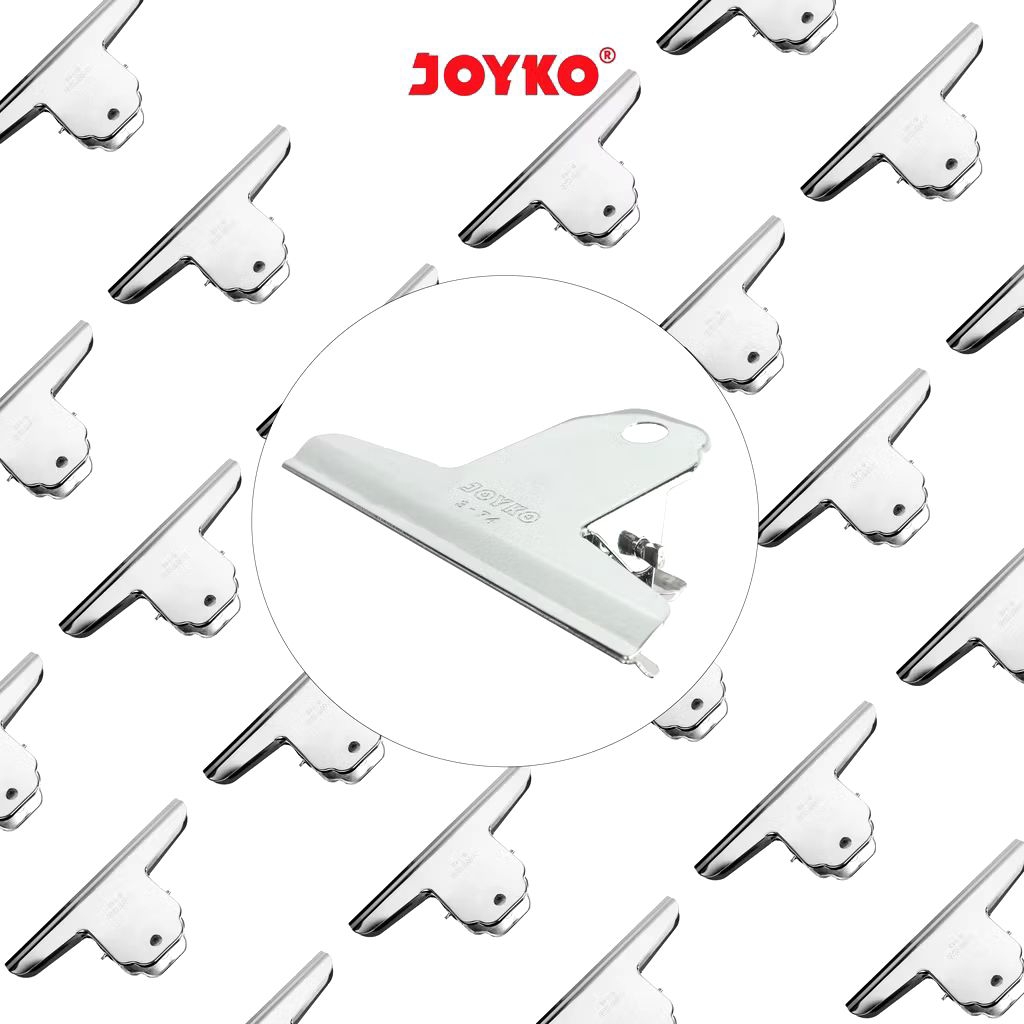 

Joyko 6-145 | Bulldog Clip 6 Inch | Bulldog Clip Stainless | Klip Nekel | Penjepit Kertas