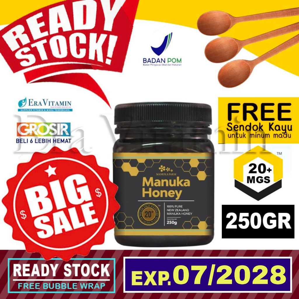 

Manuka Farm MGS 20+ isi 250gr - Madu Honey New Zealand