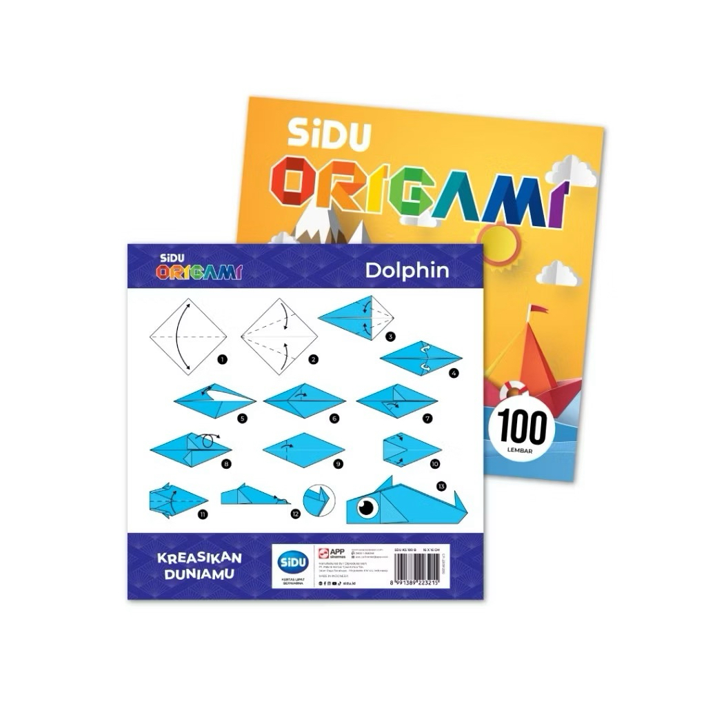 

Kertas Lipat Origami Sidu 16x16 (100 lembar)