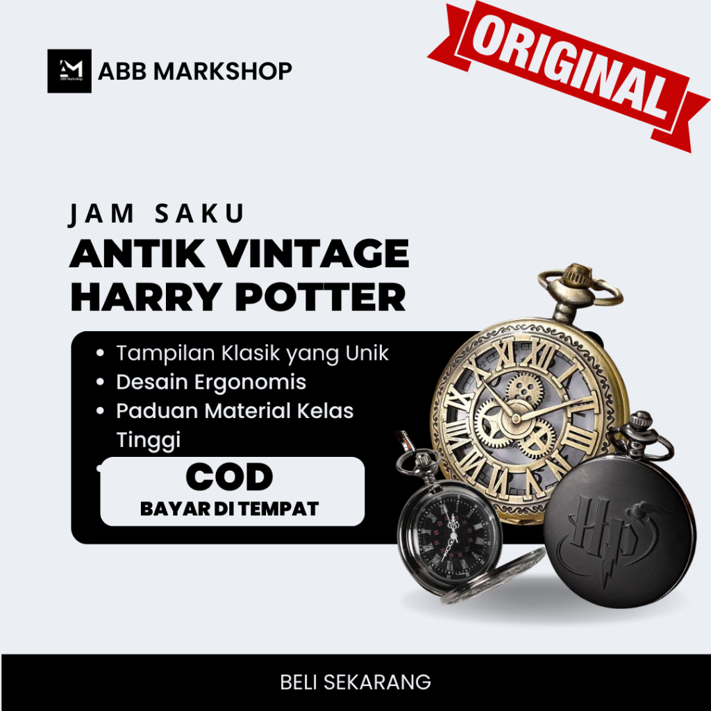 Jam Saku Klasik Antik Analog Pocket Liontin Kalung