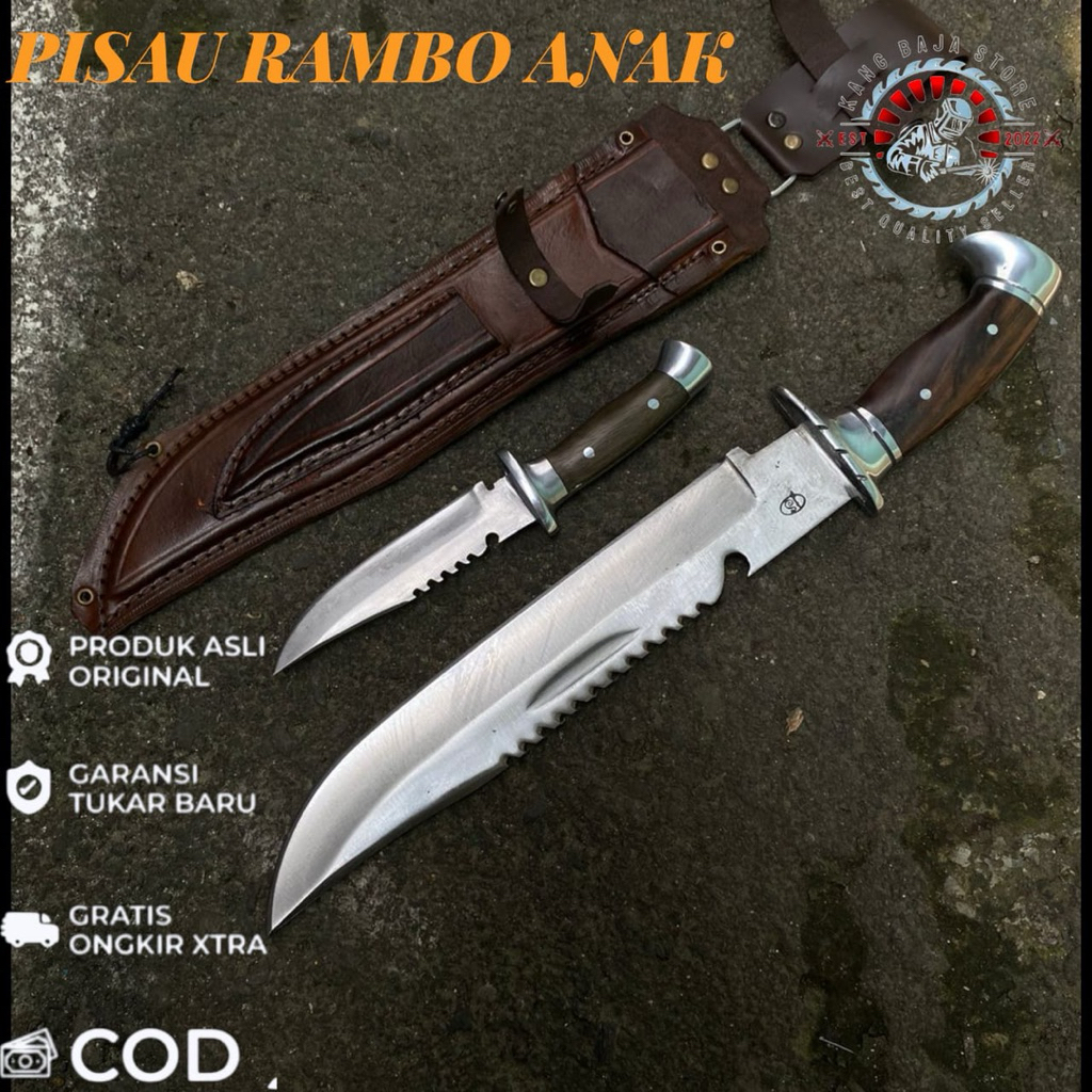 Pisau Dapur Rambo Ank Berkualitas 100% Baja per Premium