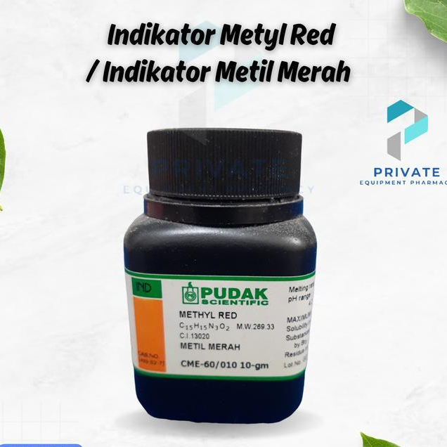 Indicator Metyl Red | Serbuk Indikator Metil Merah ECER 1 gram