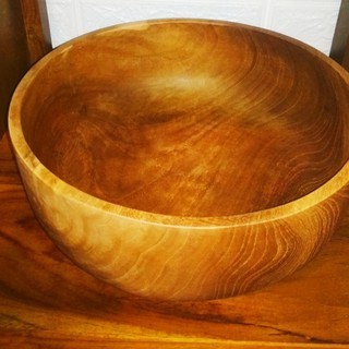 Mangkok Salad Kayu Jati Teakwood Salad Wooden Bowl Teakwood Premium Quality