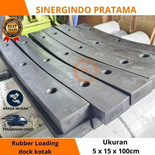 Rubber bumper loading dock / karet pelindung loading dock / tipe kotak 5 x 15 x 100cm