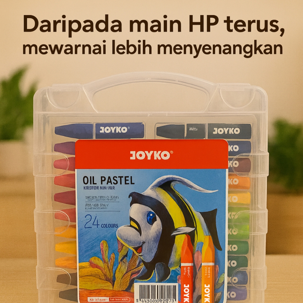 

Crayon Joyko Oil Pastel Anak Sekolah Murah Warna Warni Tebal Tidak Mudah Patah