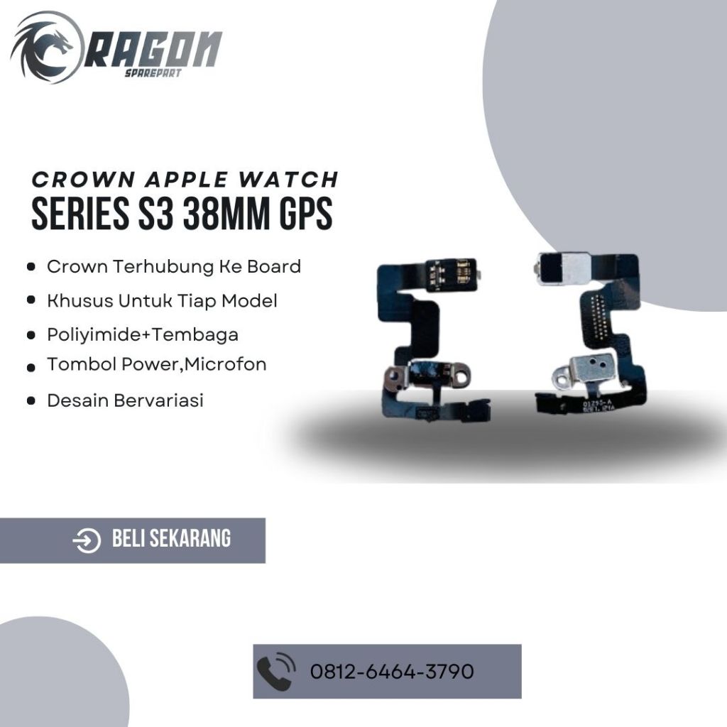 FLEXIBLE DIGITAL CROWN APPLE WATCH SERIES S3 38MM