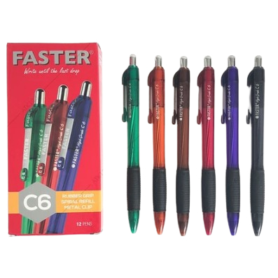 

Pulpen FASTER C6 Cetek / Pen Faster 0.7mm