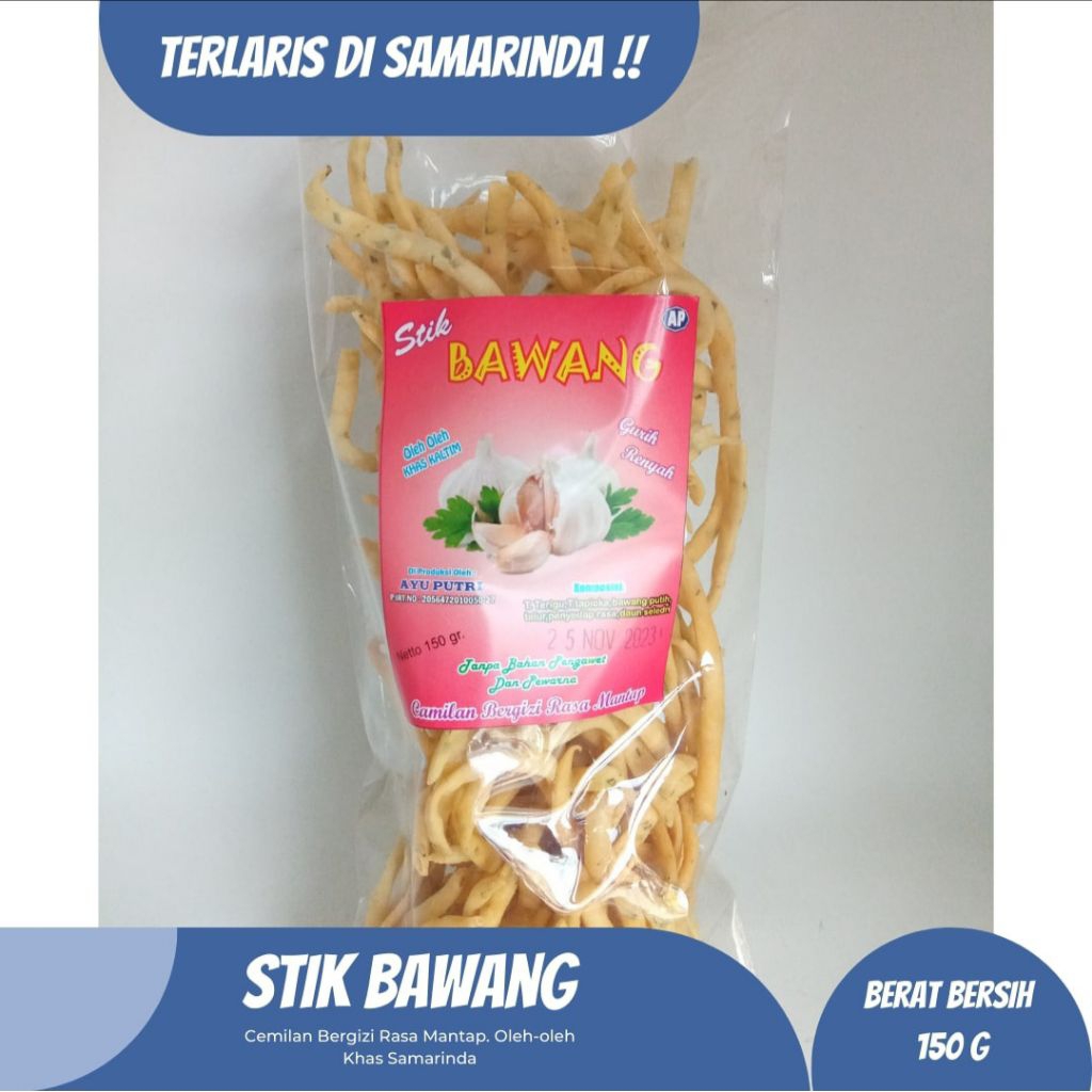 

Stik Bawang Renyah Gurih 150gr – Camilan Khas Samarinda Oleh-Oleh Enak Murah