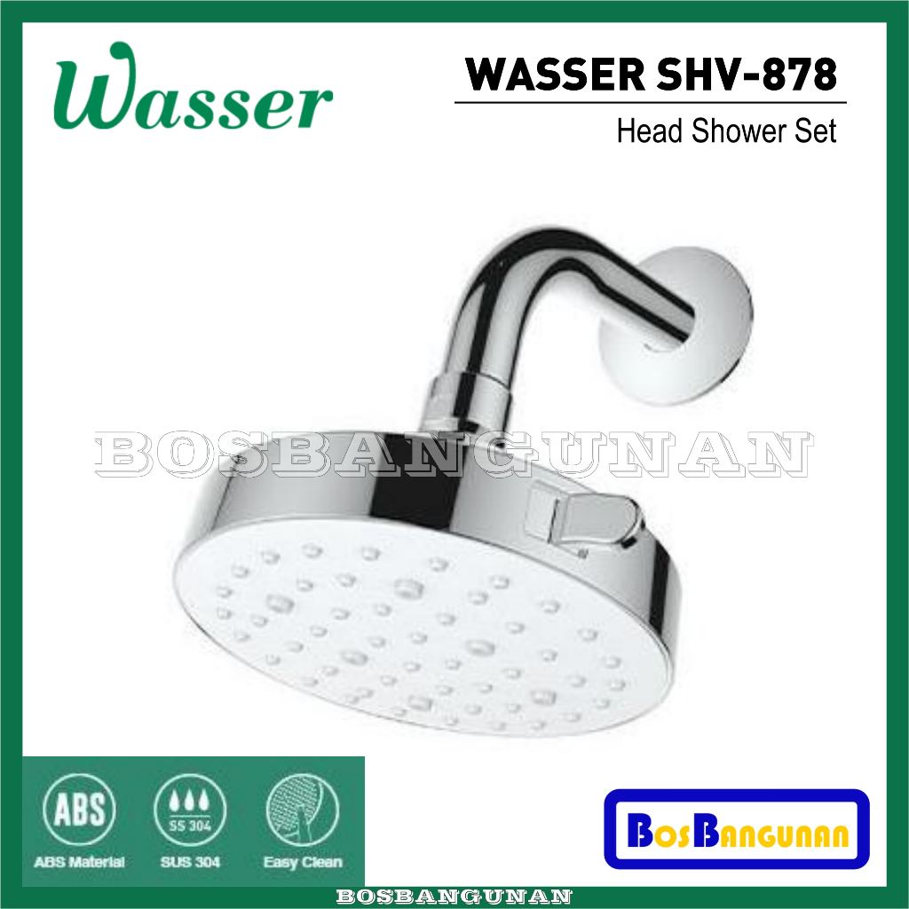 WASSER Head Shower Set WASSER SHV-878 / Kepala Shower Set WASSER SHV 878 / Wall Shower WASSER SHV878