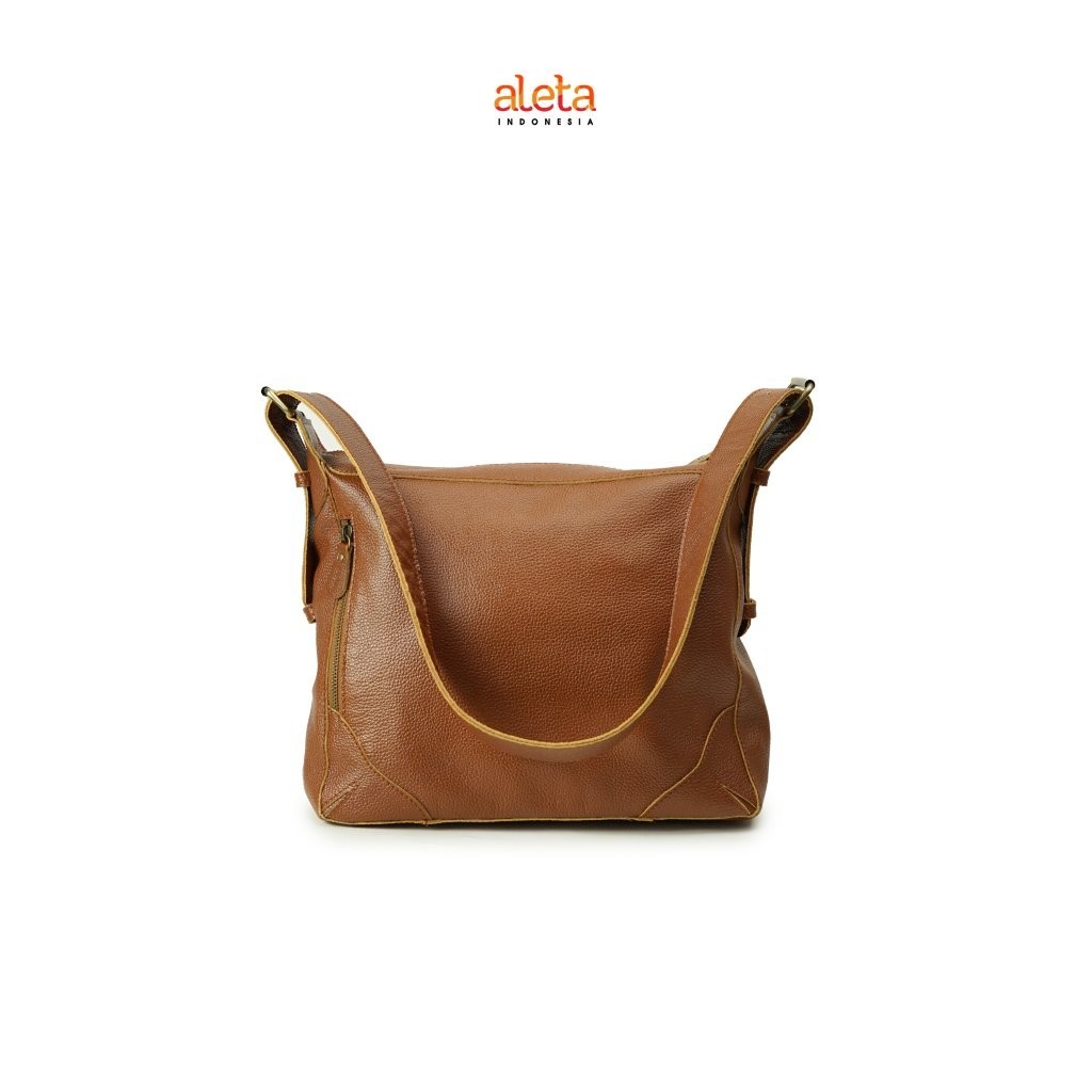 Aleta Indonesia - Chalya Tas Jinjing Wanita Kulit Asli Totebag - Free Grafir Nama