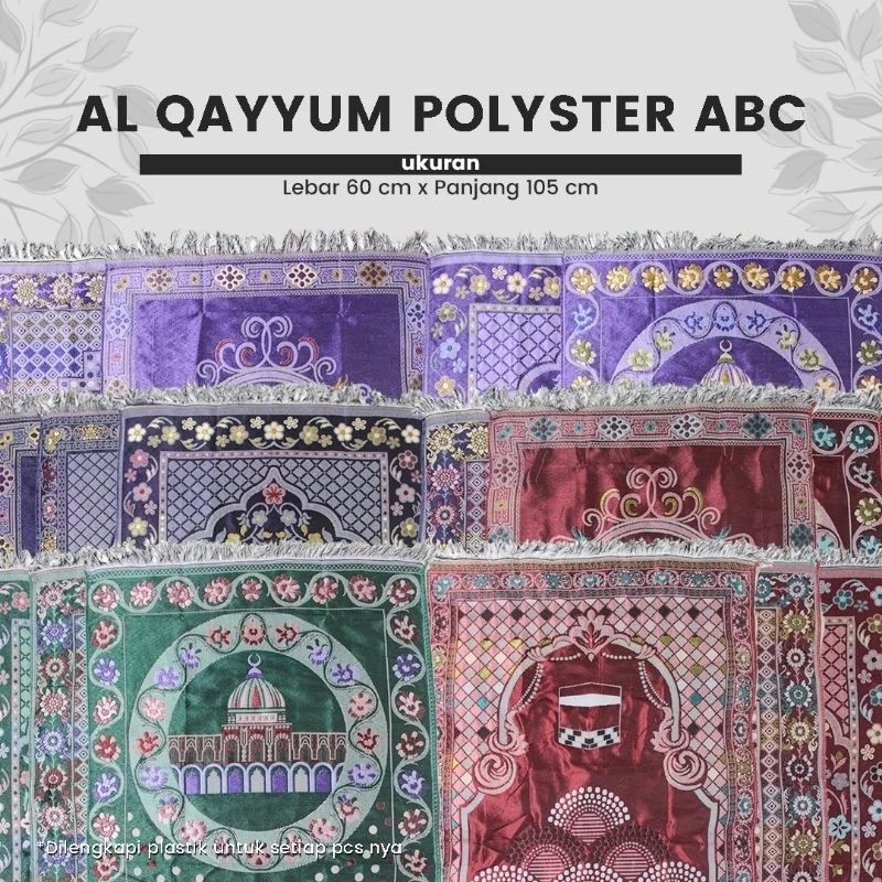 Sajadah Al Qayyum Midi Picanol Sajadah Tipis