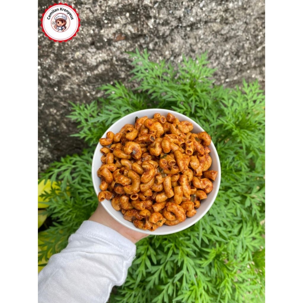 

MAKRONI BANTET GURIH ORIGINAL PEDAS EXTRA PEDAS BERAT 500 GRAM