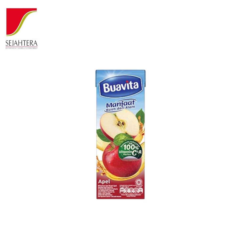 

BUAVITA APPLE 245ml / Buavita Jus Apel Segar Alami - Minuman Sehat Kaya Vitamin C!