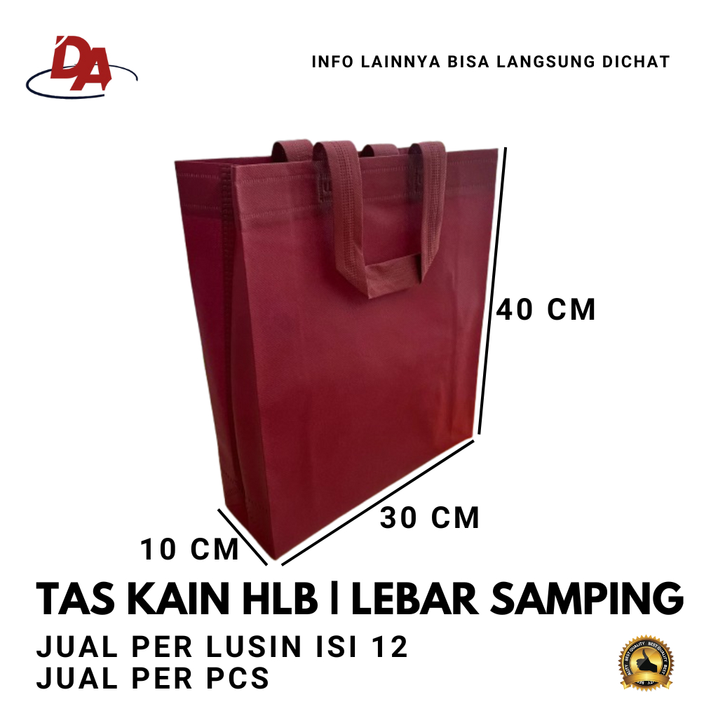 Tas Kain 30x40x10 Per PCS - Tas Spunbond - Tas kain Kanvas - Goodie bag