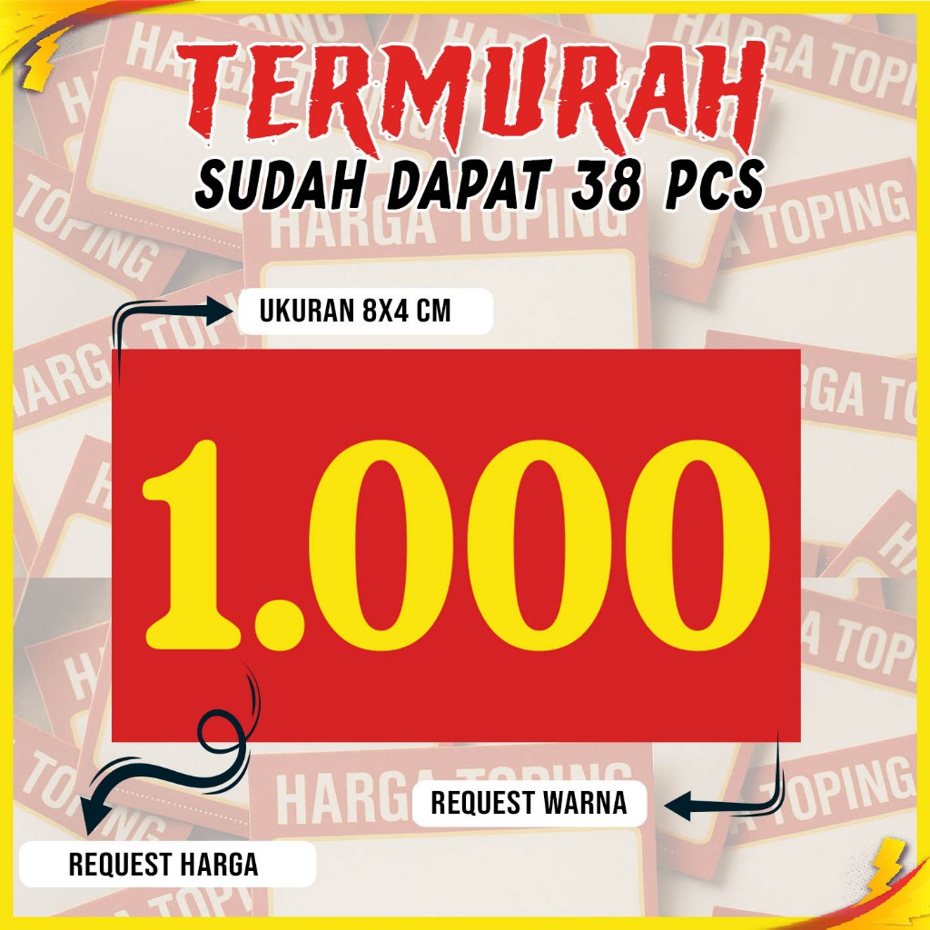 

Stiker Harga Seblak Custom || Stiker Seblak || Stiker Harga Toping || Stiker Topping isi 38 pcs
