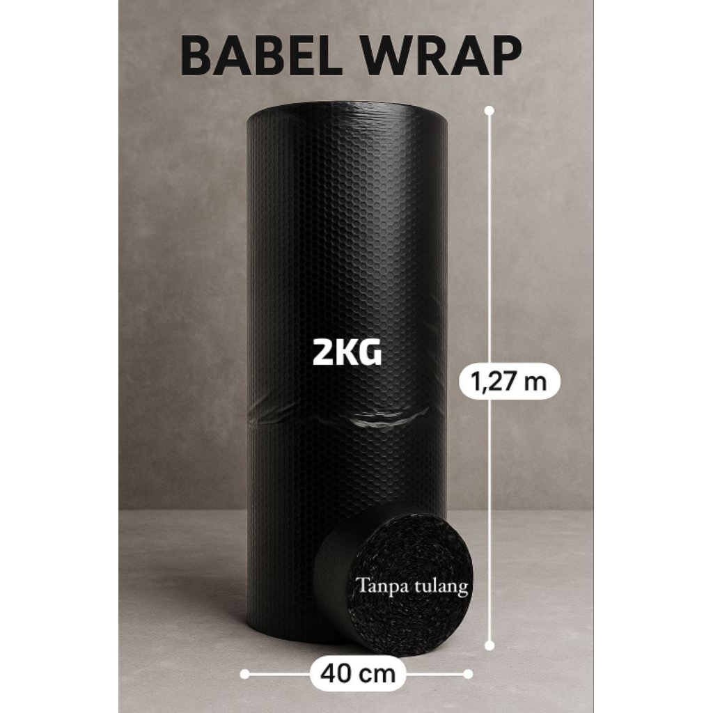 

BABEL WRAP HITAM TEBAL TINGGI 1,27 M PANJANG 50 M(KHUSUS GO-JEK/GRAB)