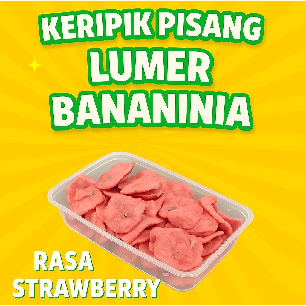 

KERIPIK PISANG LUMER STRAWBERRY 150 GRAM by BANANINA