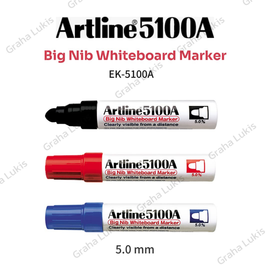 

ARTLINE Big Nib Whiteboard Marker EK-5100A & EK-5109A | spidol papan tulis