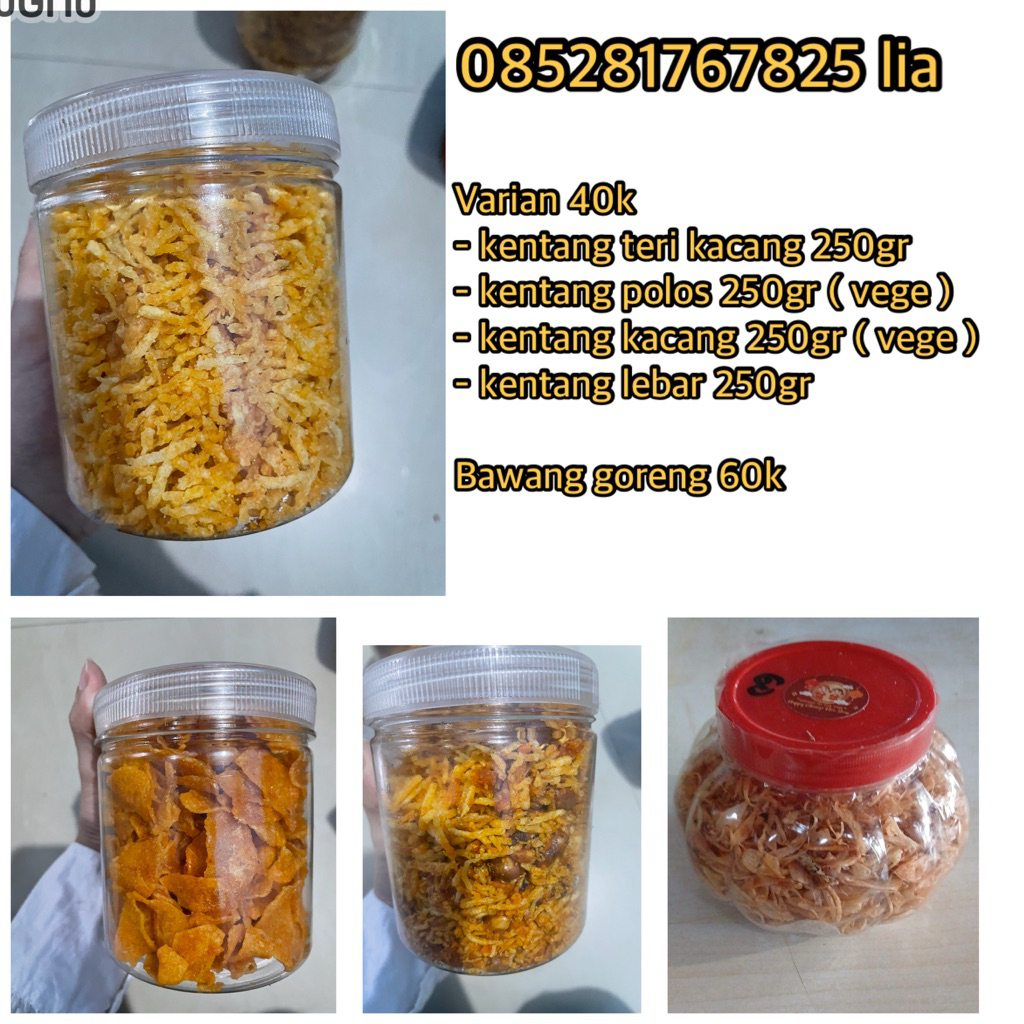 

keripik kentang / bawang goreng