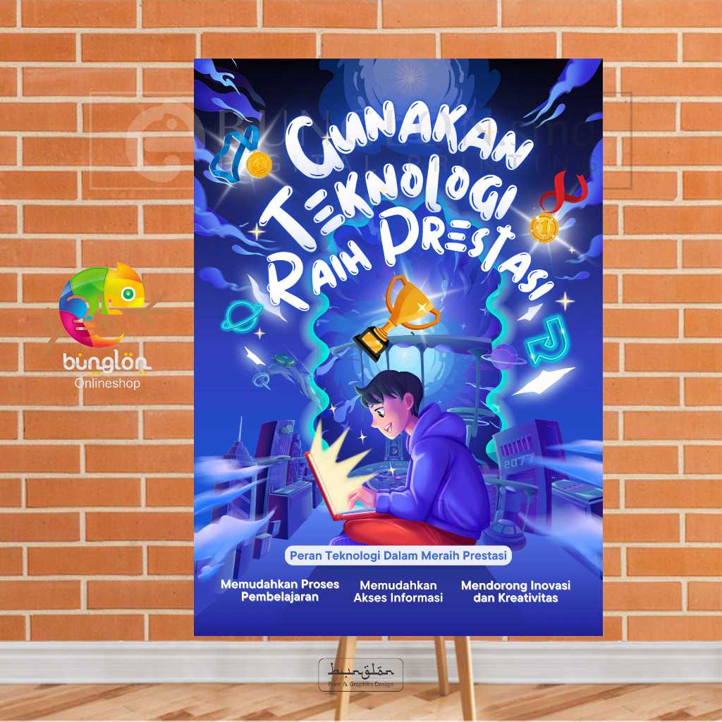 

Poster Gunakan Teknologi Raih Prestasi