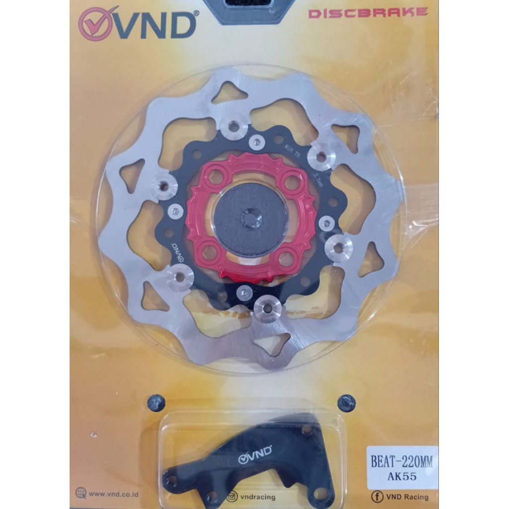 Disc Galfer beat 220 warna merah original,dilengkapi braket.