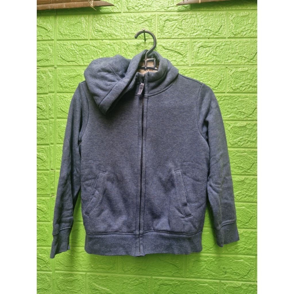 (Preloved) Jaket Anak Biru Uniqlo