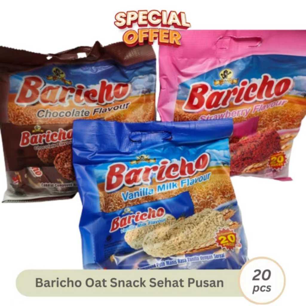 

Pusan Baricho Snack Sereal Oat All Varian Rasa [1bungkus isi 20pcs]