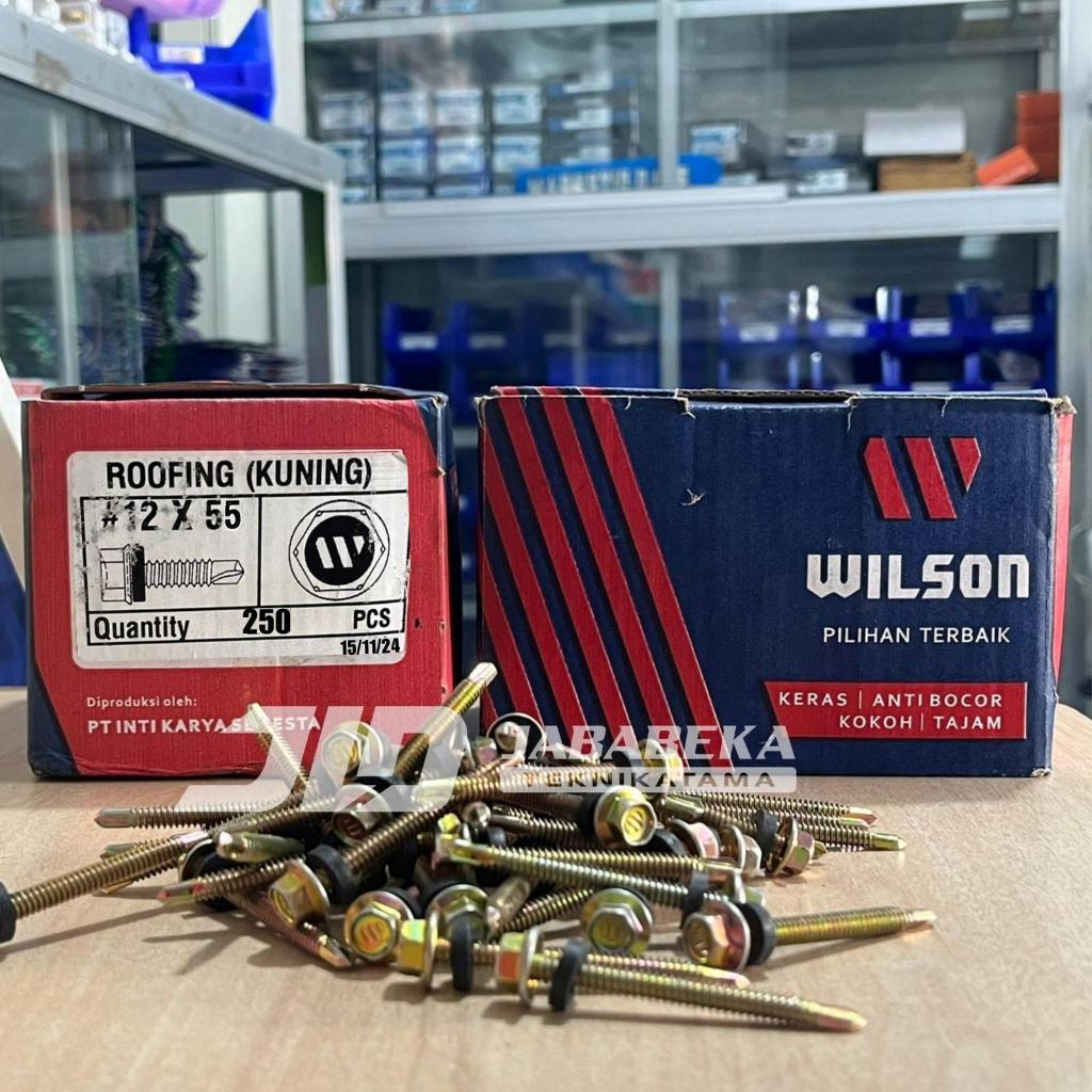 Sekrup Roofing SDS 12X55 Baut Roffing Baja Ringan HEX SDS