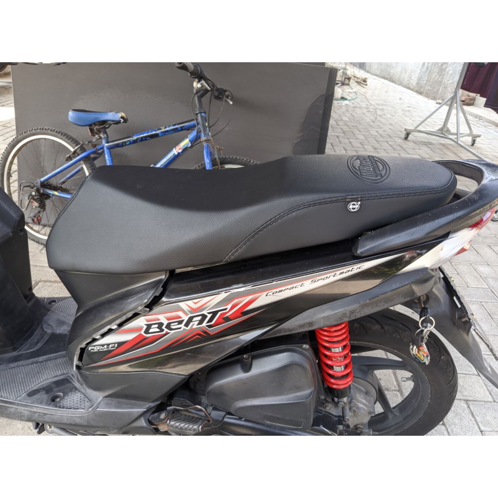 jok honda beat f1 stater kasar busa latex kulit mbitech Thun 2012-2015 beat