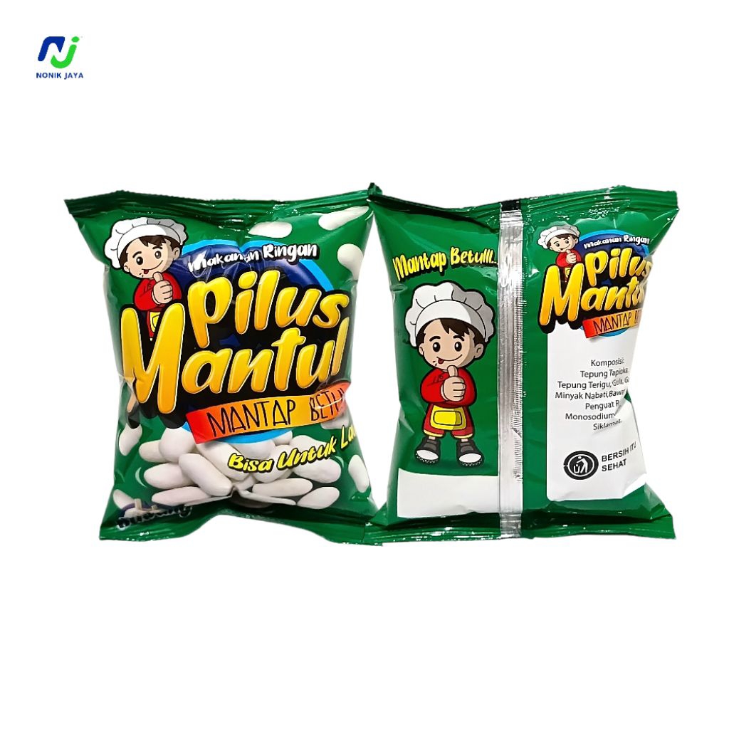

( SNACK BERHADIAH ) Pilus Mantul Snack Berhadiah Rasa Bawang Pack Isi 10 Pcs@25gr