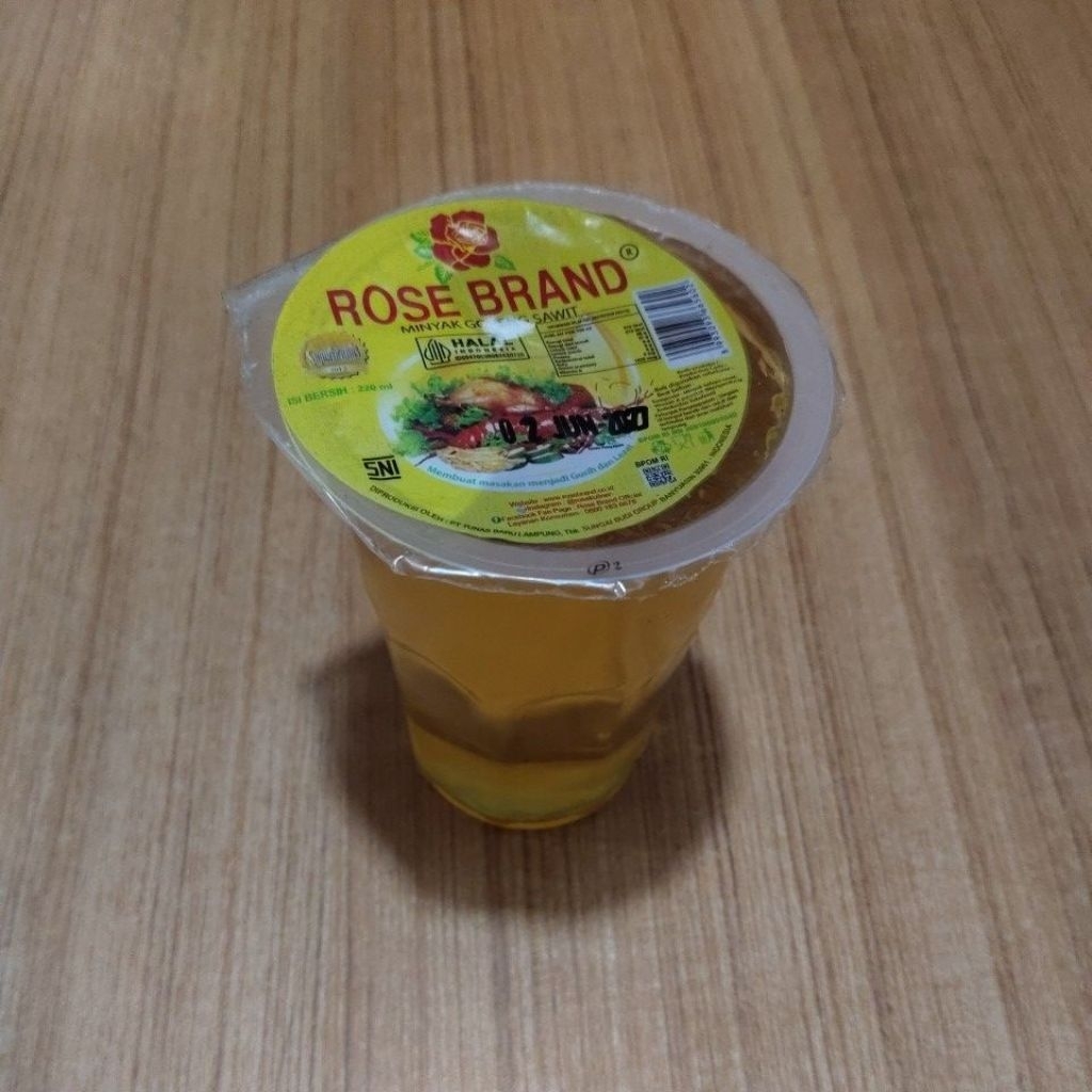 

Minyak goreng rose brand 220ml