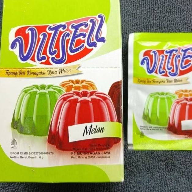 

JELLY PUDDING MELON VITJELL 6GR ( 1 KOTAK )