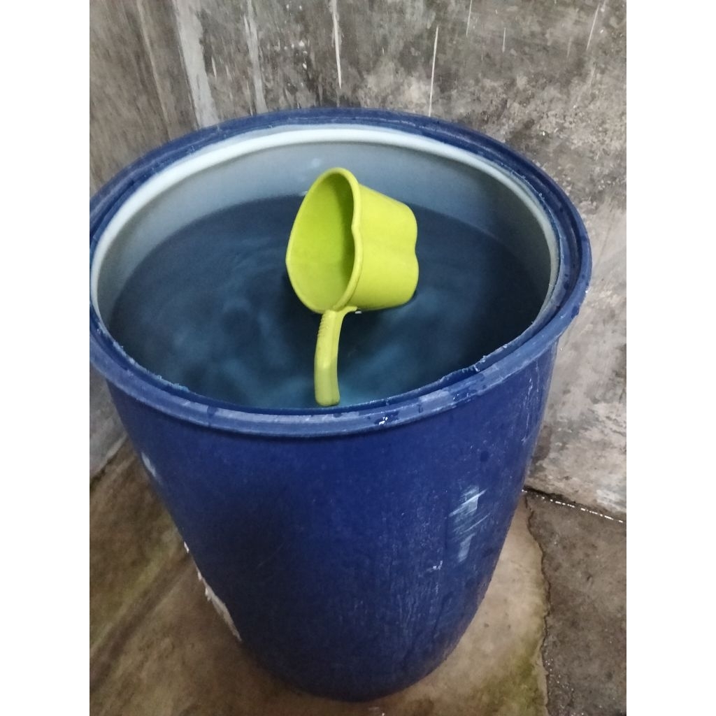 tong 200liter plastik .terbuka untuk tandon air dll