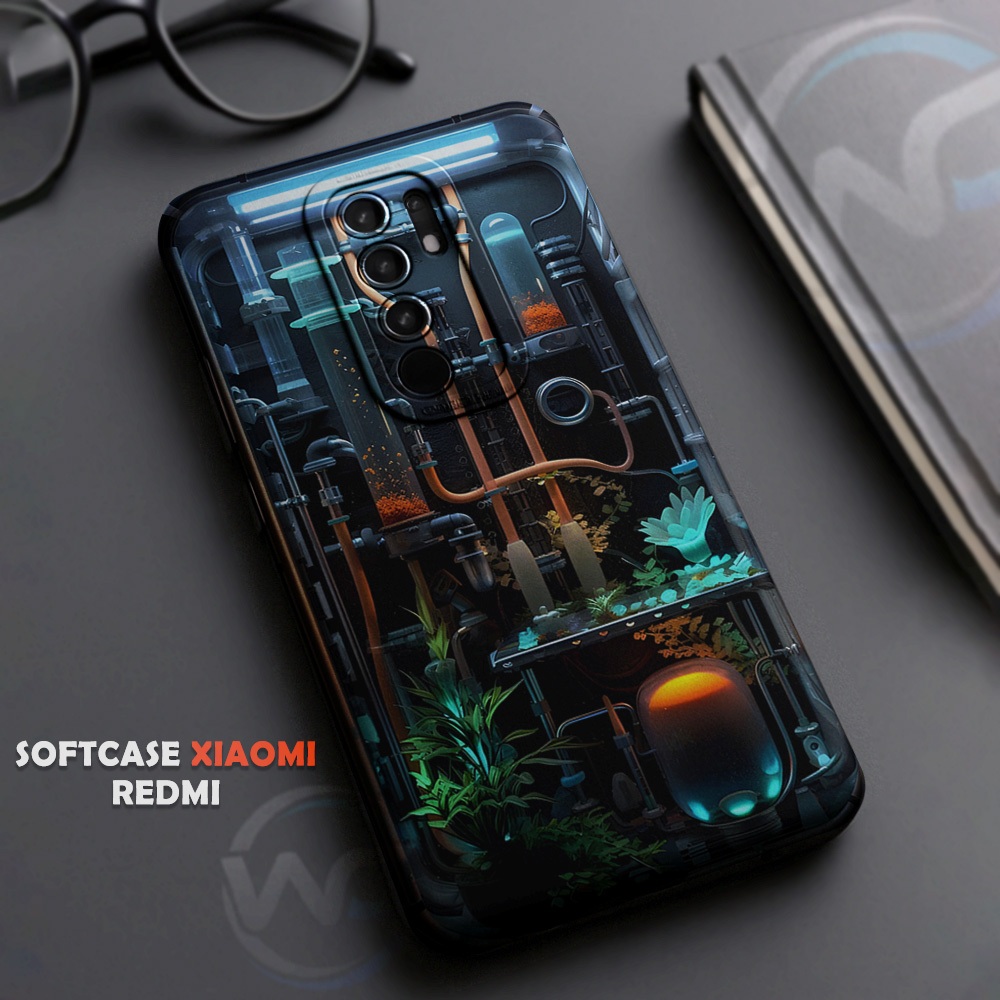 [W24] Softcase Hp Redmi | 8A | 8 | 9 | Case Pro Camera | Kesing Xiaomi Lentur Motif Mesin