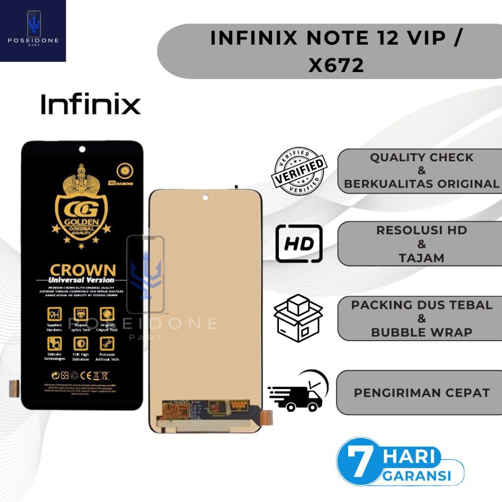 LCD INFINIX NOTE 12 VIP / X672 ORIGINAL FULLSET COMPLETE
