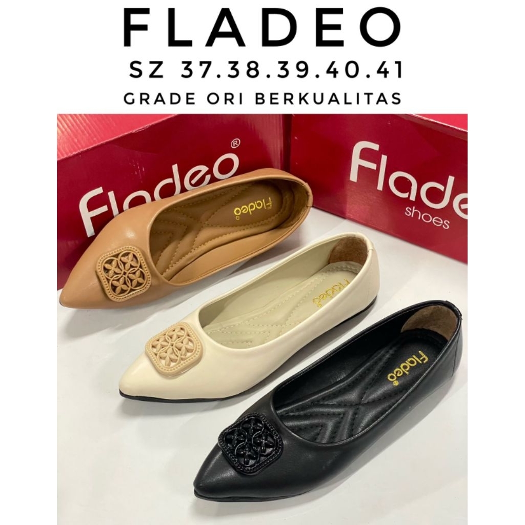 Flat Shoes Wanita Berkualitas Fld Grade Ori Q06