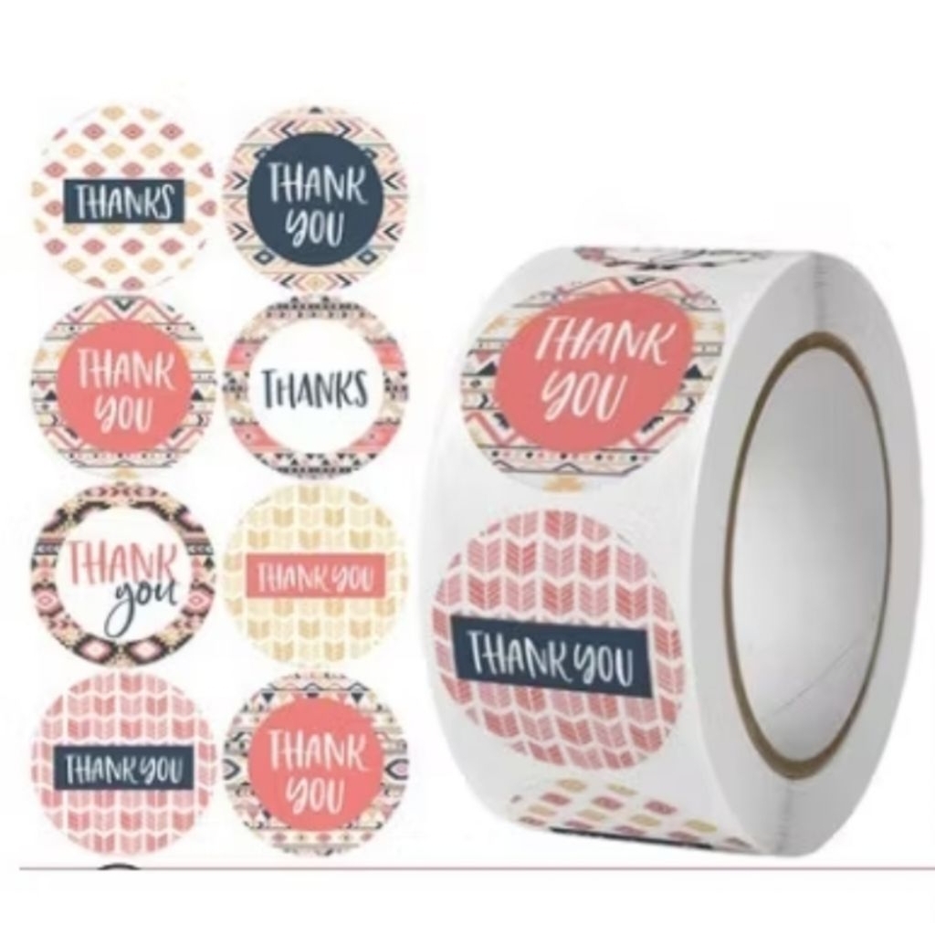 

STIKER THANK YOU 500 PCS 1 ROLL