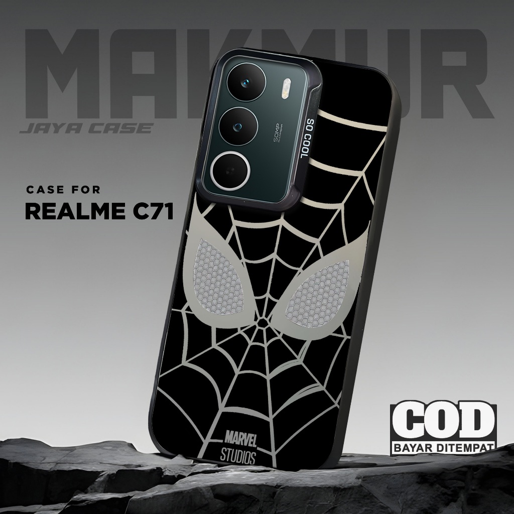 CASE IMD HOLOGRAM REALME C71 - Motif SPIDERMAN - Casing hp HYBRID PLATE SO COOL PREMIUM