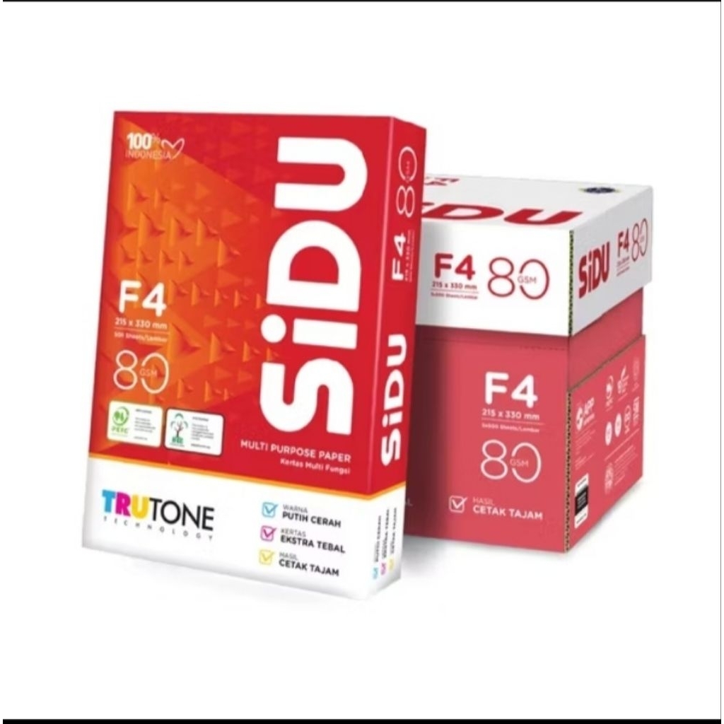 

Kertas HVS Sidu F4 80 Gsm Tersedia 1 Rim dan 1 Dus