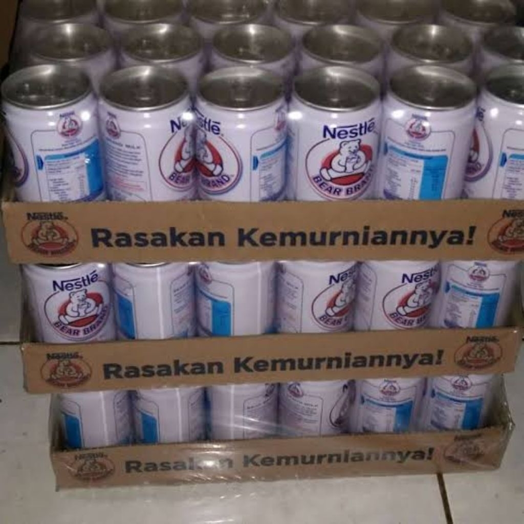 

Bear brand susu kaleng 189 ml 30 pcs
