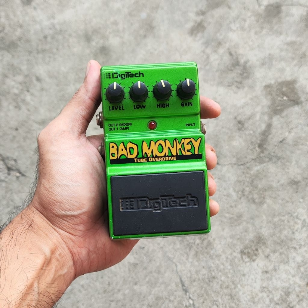 Digitech bad monkey tube overdrive pedal efek gitar second bekas normal based on tube screamer over 