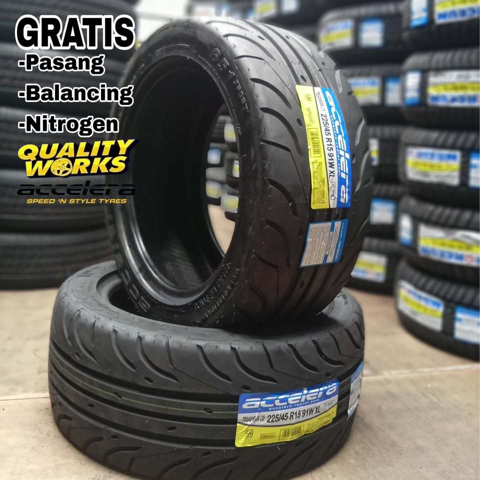 BAN MOBIL 225 45 R15 ACCELERA 651 SPORT TW200 - BAN SEMI SLICK 225/45 R15