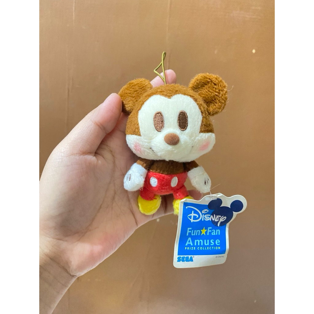 Boneka Karakter Mickey Mouse Kecil size 11cm Original / Boneka Mickey Mouse / Boneka Disney Karakter