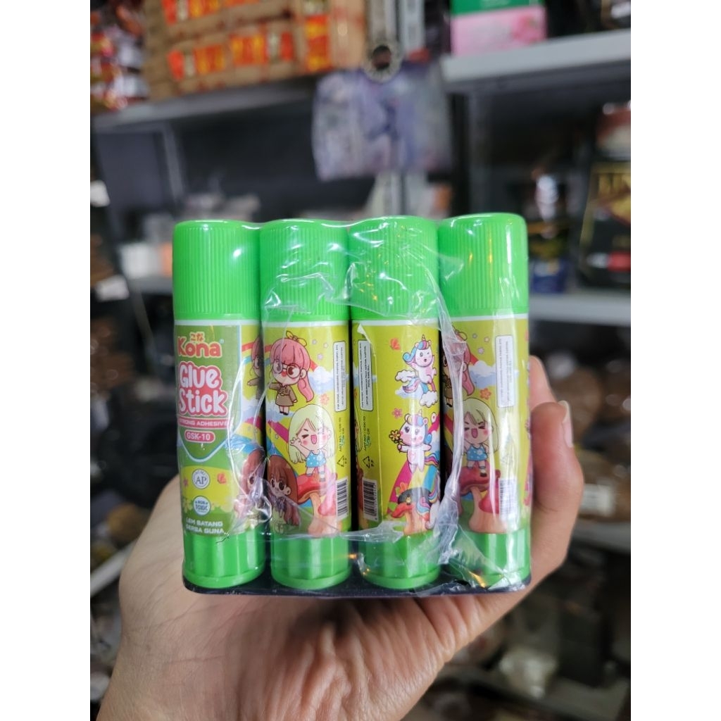 

Bisa COD / Lem Stik Stick Fancy Kona 10gr / Lem 1Pak isi 24pcs