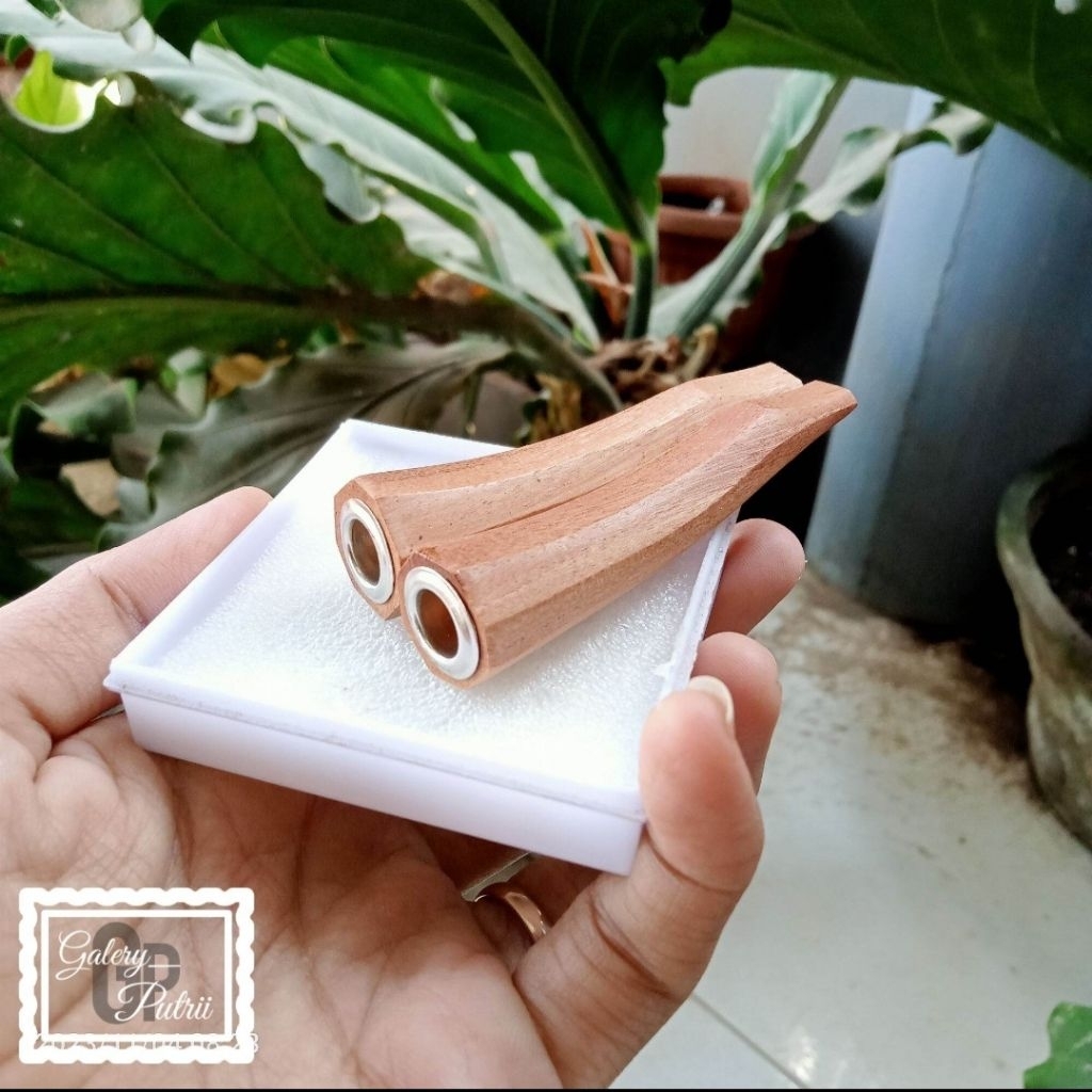 ( segi delapan 7cm ) pipa once / once cangklong / pipa rokok / padutan kayu dewandaru