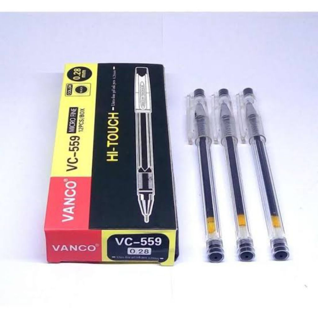 

BOLPOIN HI TECH VANCO 0,28 MM ORIGINAL / HI TOUCH VANCO ASLI (ORIGINAL) SATUAN / PER PCS / BOLPOIN SANTRI DLL / BOLPOIN KITAB